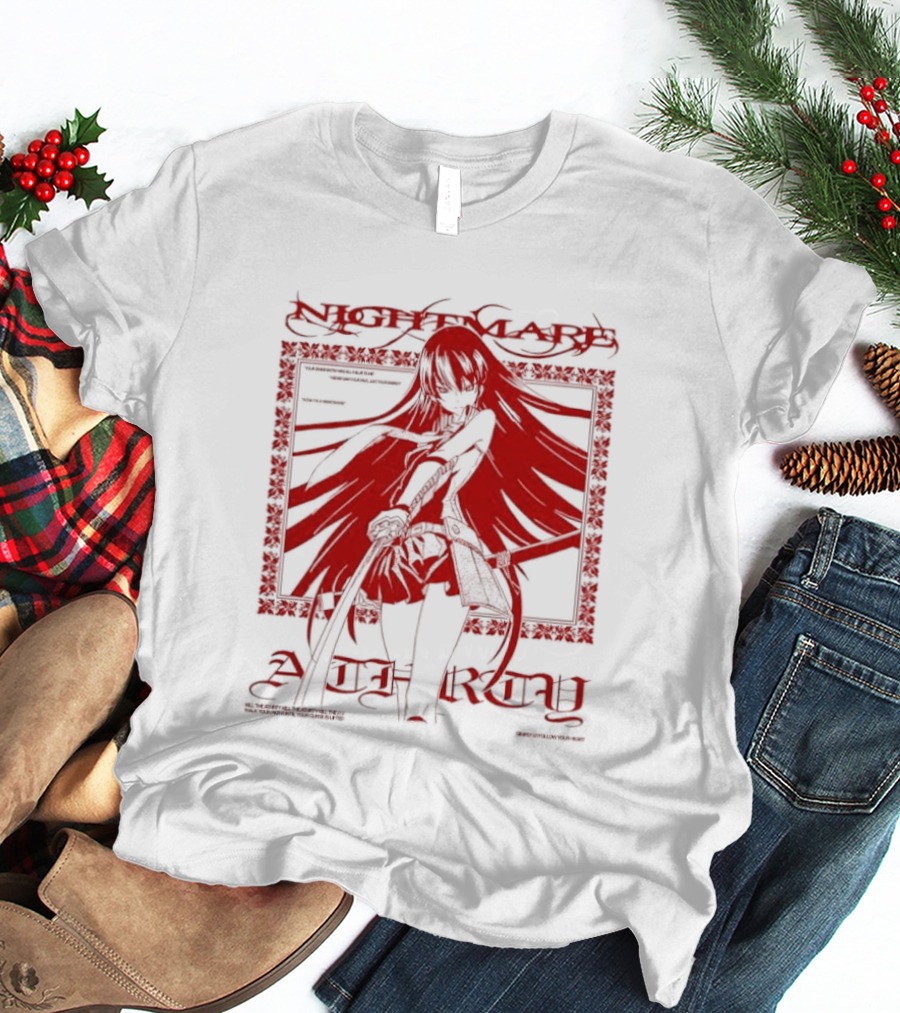 Akame Akame Ga Kill Nightmare Anime Character Grand Entry Red T-Shirt
