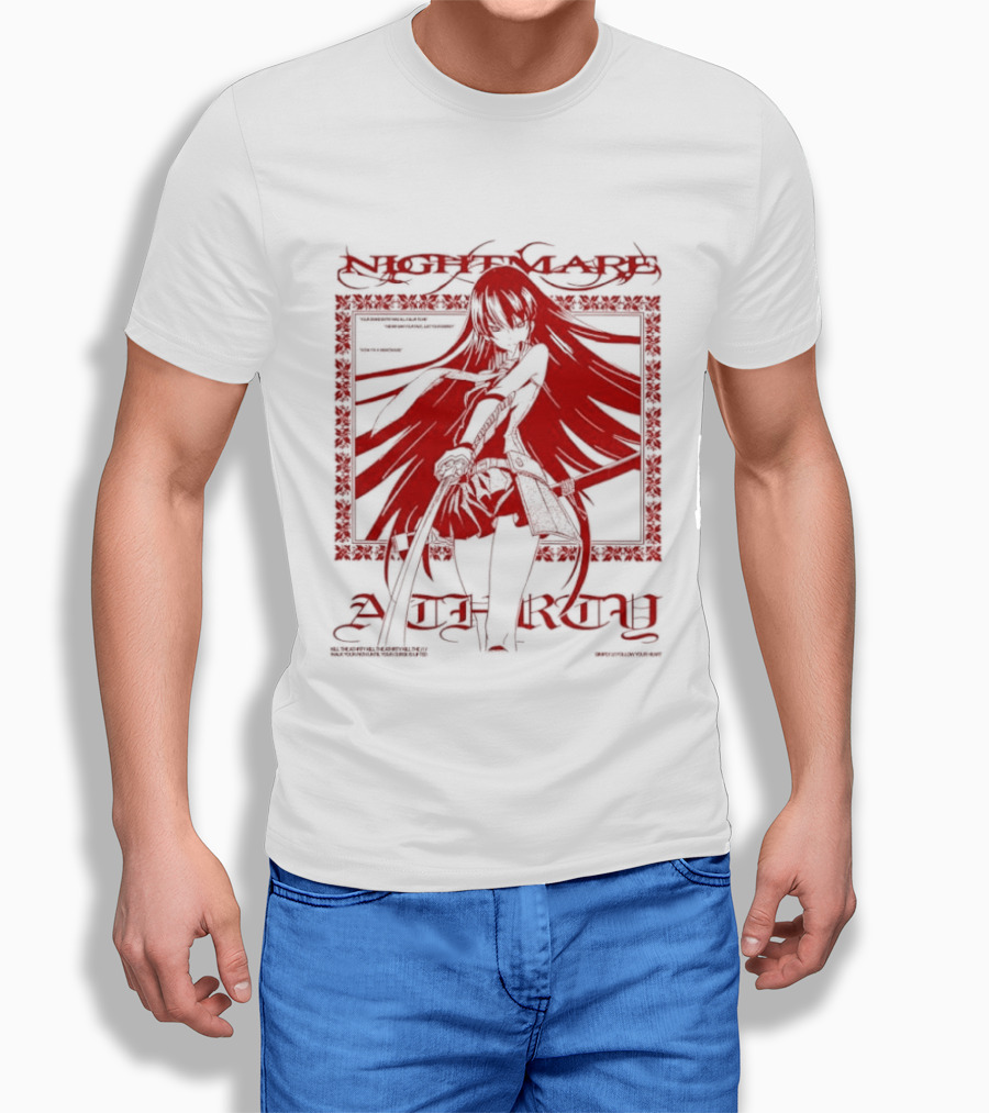 Akame Akame Ga Kill Nightmare Anime Character Grand Entry Red T-Shirt