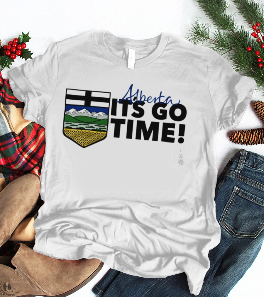 Alberta It's Go Time Coat Of Arms Provincial Pride T-Shirt