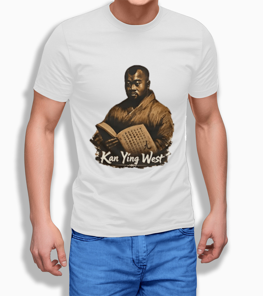 Kan Ying West Book Meme Kanye Mashup T-Shirt