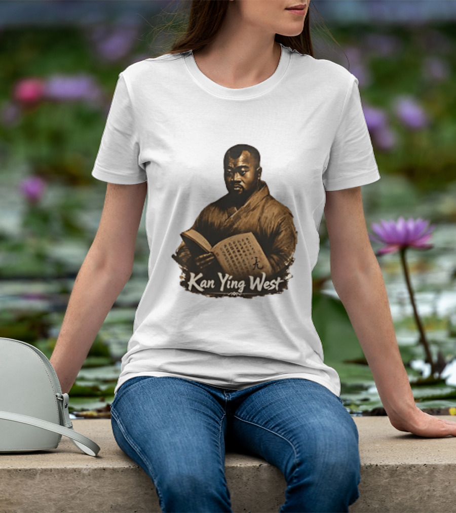 Kan Ying West Book Meme Kanye Mashup T-Shirt