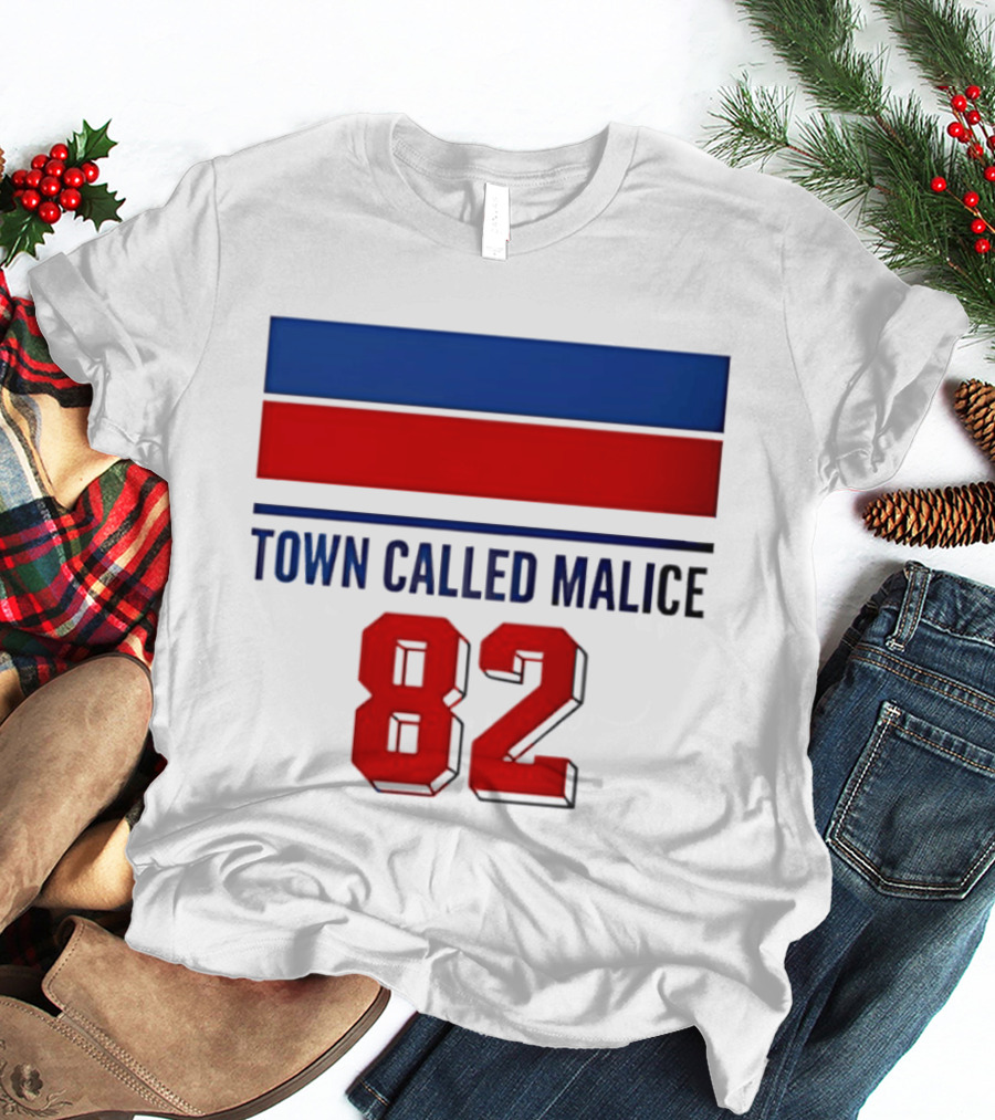 The Jam Town Called Malice 82 Red And Blue Bars T-Shirt