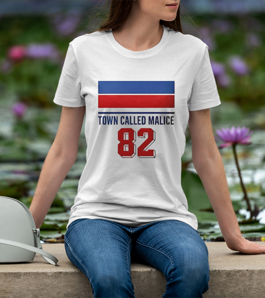 The Jam Town Called Malice 82 Red And Blue Bars T-Shirt