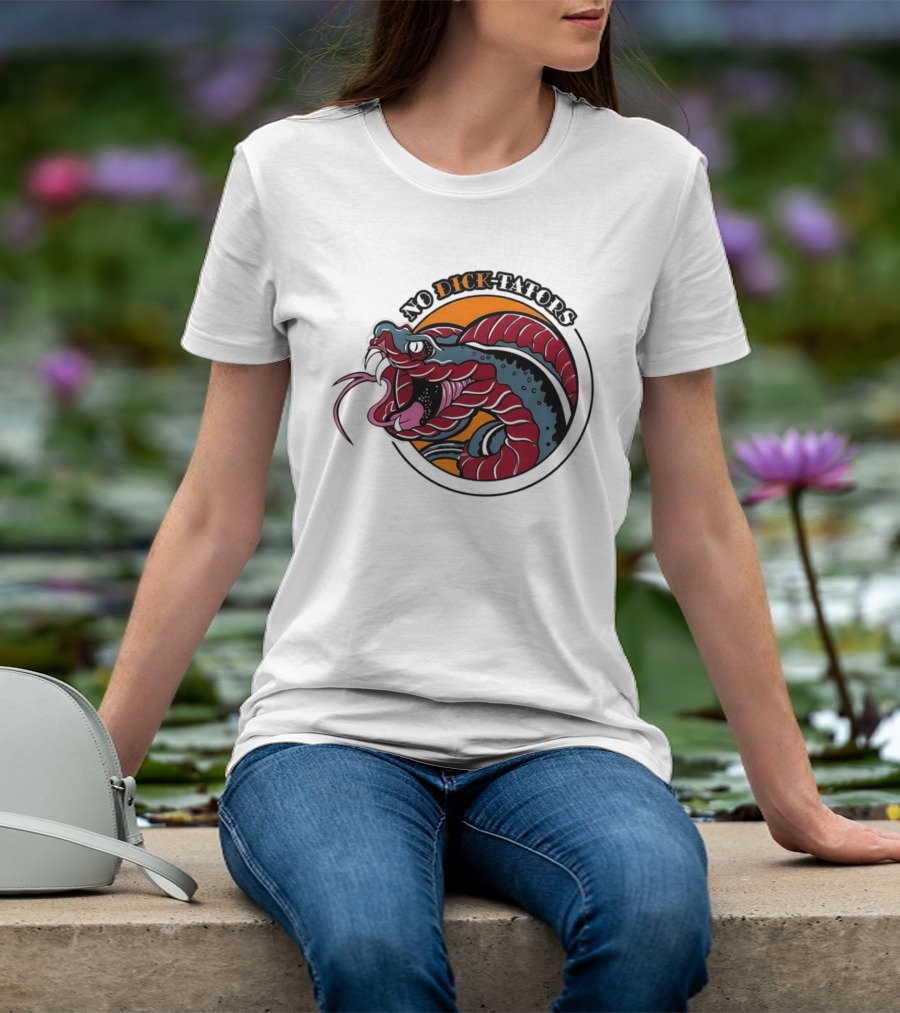 No Dictators Political Satire Snake T-Shirt