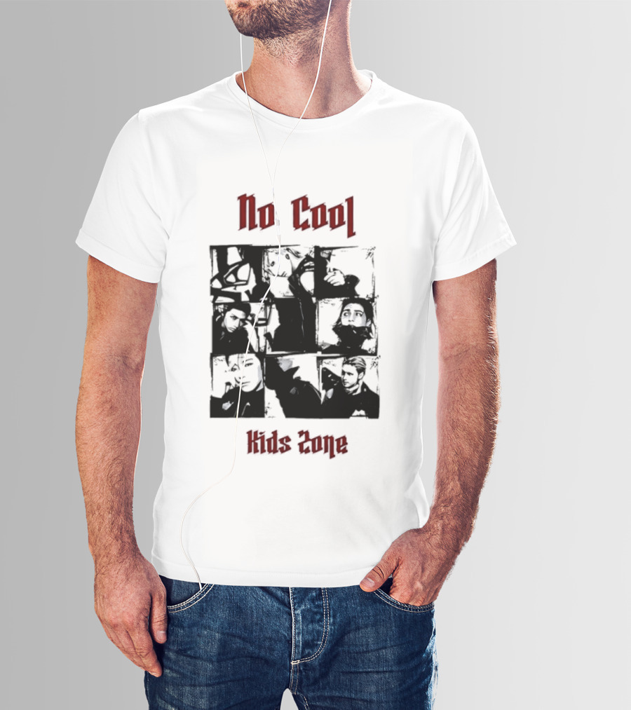 No Cool Kids Zone Photo Collage T-Shirt