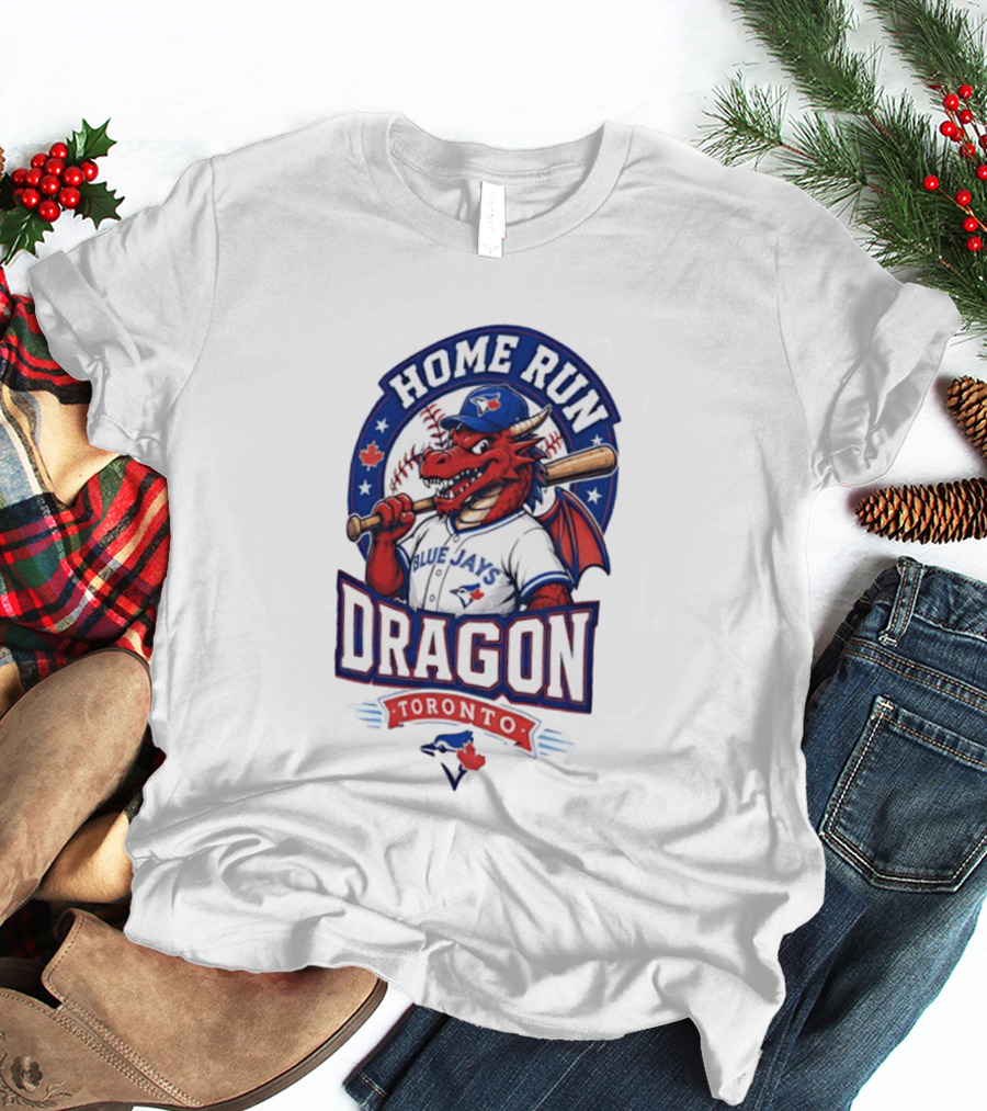 Toronto Blue Jays Home Run Dragon Baseball Toronto T-Shirt