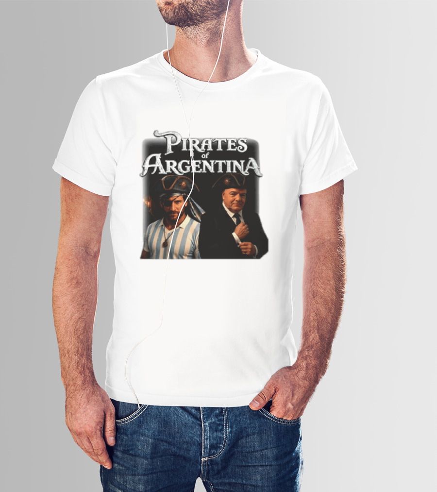 Pirates Of Argentina Messi Mashup Soccer Legend And Captain T-Shirt