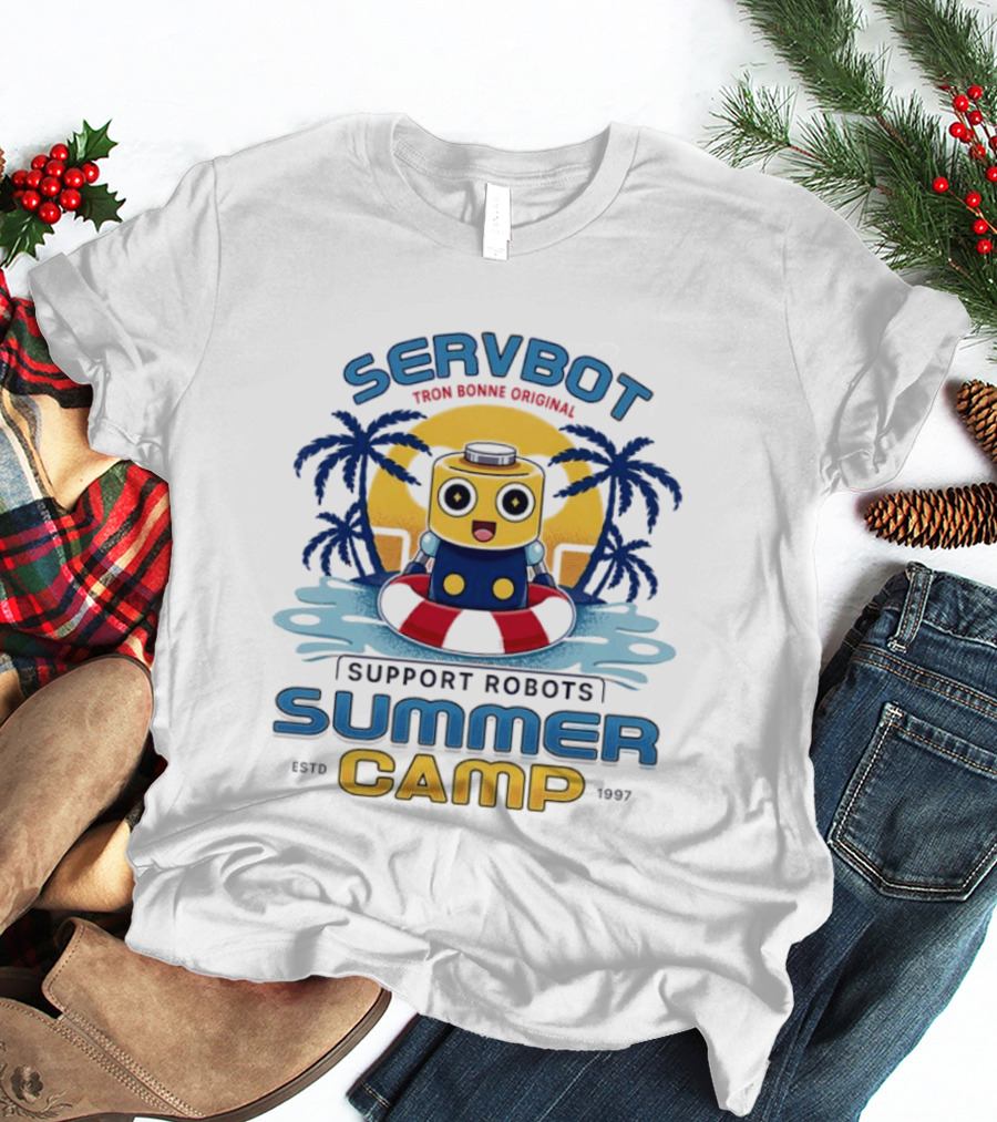 Servbot Tron Bonne Original Support Robots Summer Camp Estd 1997 T-Shirt