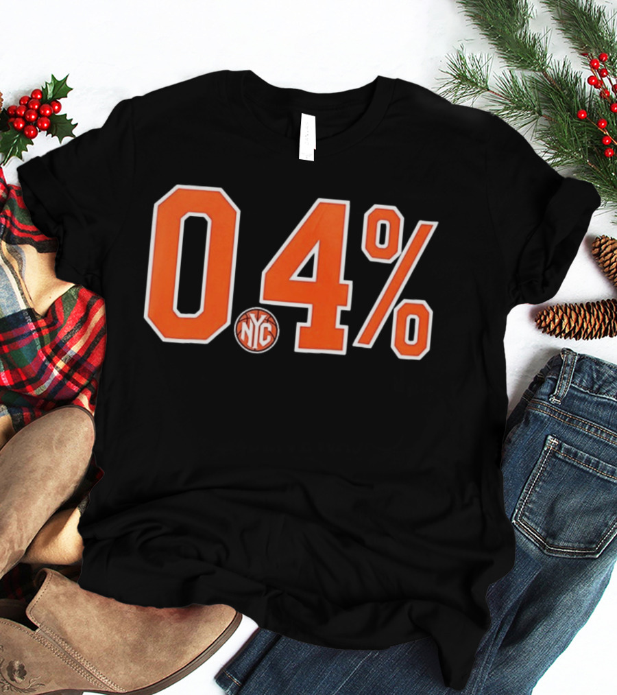 0.4 Percent NYC New York Knicks NBA T-Shirt