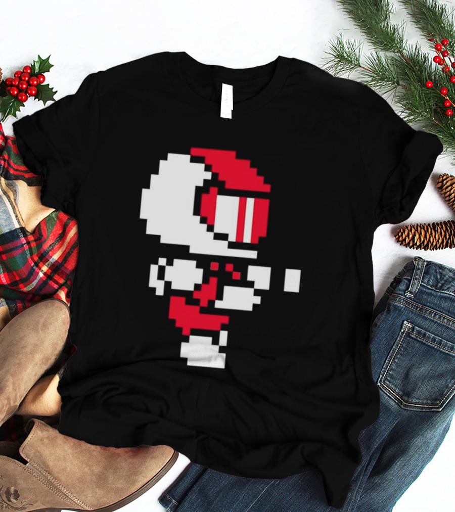 Arcade Pixel Racing Driver Fast Track Helmet Retro Game T-Shirt