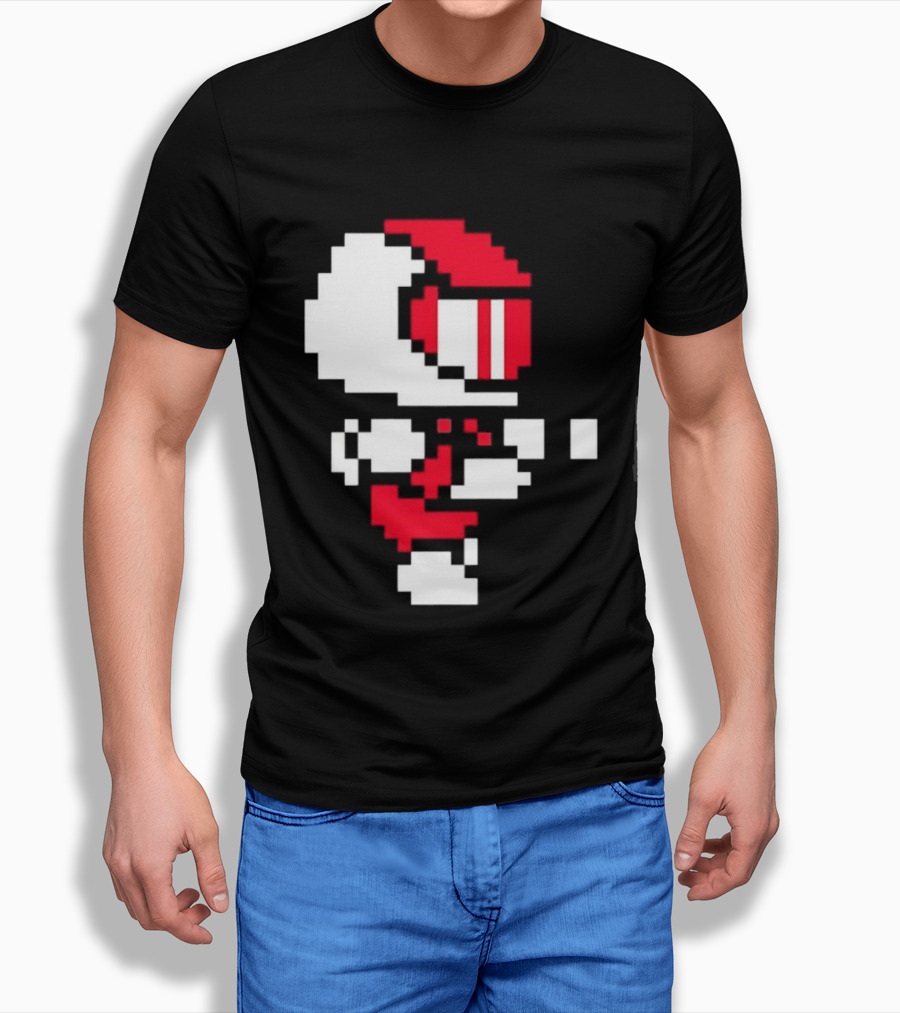 Arcade Pixel Racing Driver Fast Track Helmet Retro Game T-Shirt