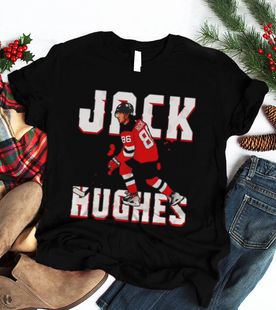 Jack Hughes 86 New Jersey Devils Hockey Jersey T-Shirt