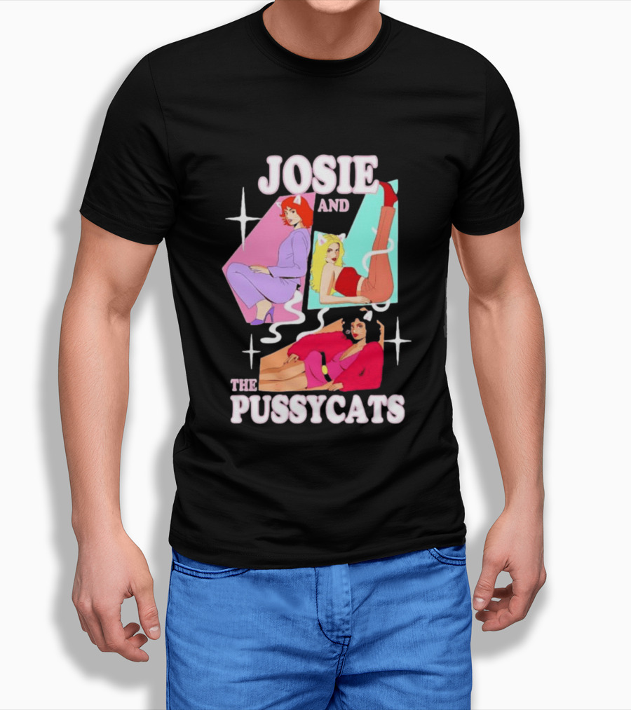 Josie And The Pussycats Valerie Brown Melody Valentine Vintage Cartoon Fashion T-Shirt