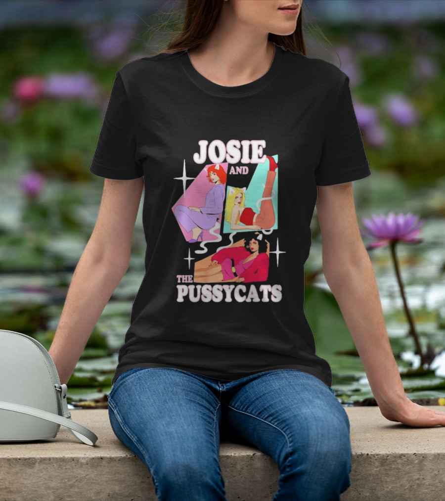 Josie And The Pussycats Valerie Brown Melody Valentine Vintage Cartoon Fashion T-Shirt