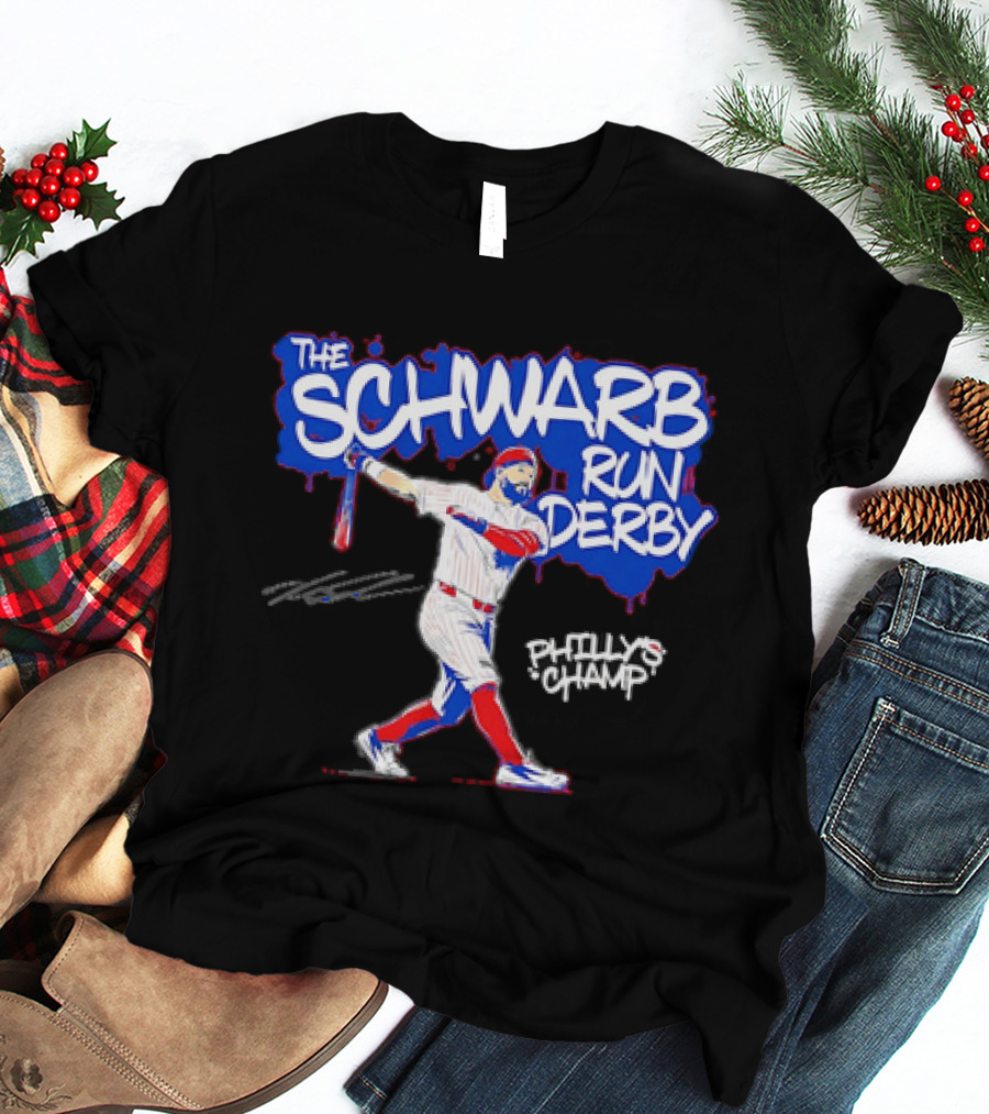 The Schwarb Run Derby Kyle Schwarber Philadelphia Phillies T-Shirt