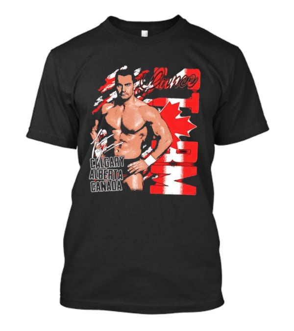 Lance Storm Calgary Alberta Canada Wrestling Icon Red Maple Leaf T-Shirt