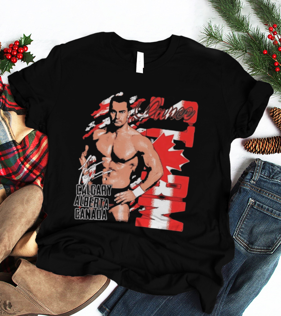 Lance Storm Calgary Alberta Canada Wrestling Icon Red Maple Leaf T-Shirt