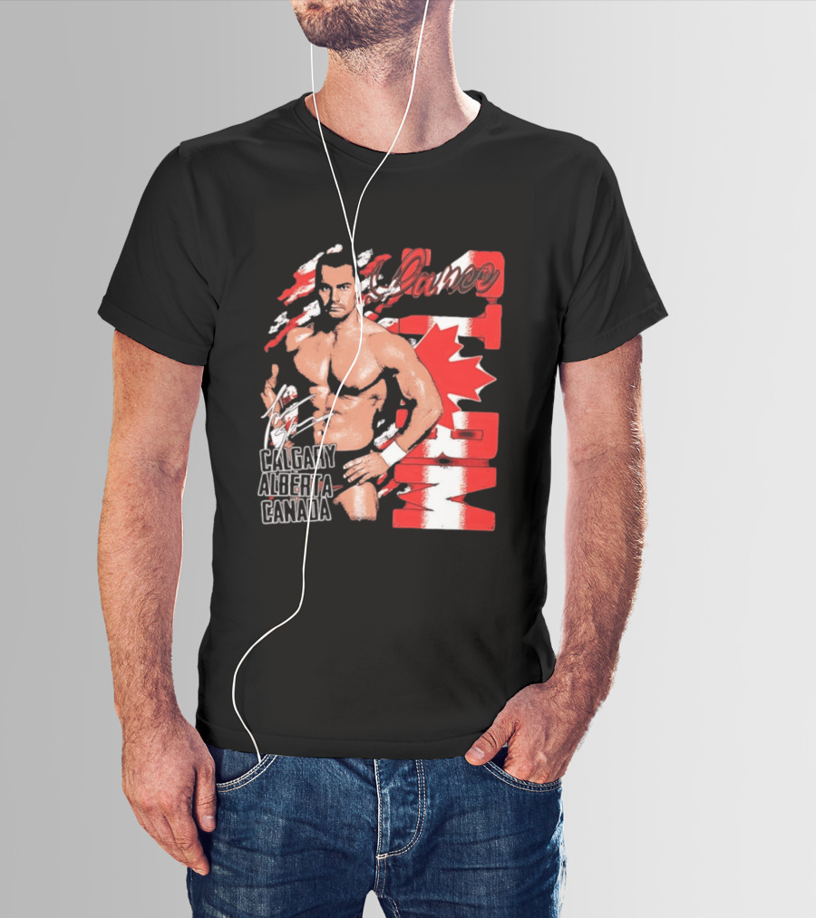 Lance Storm Calgary Alberta Canada Wrestling Icon Red Maple Leaf T-Shirt