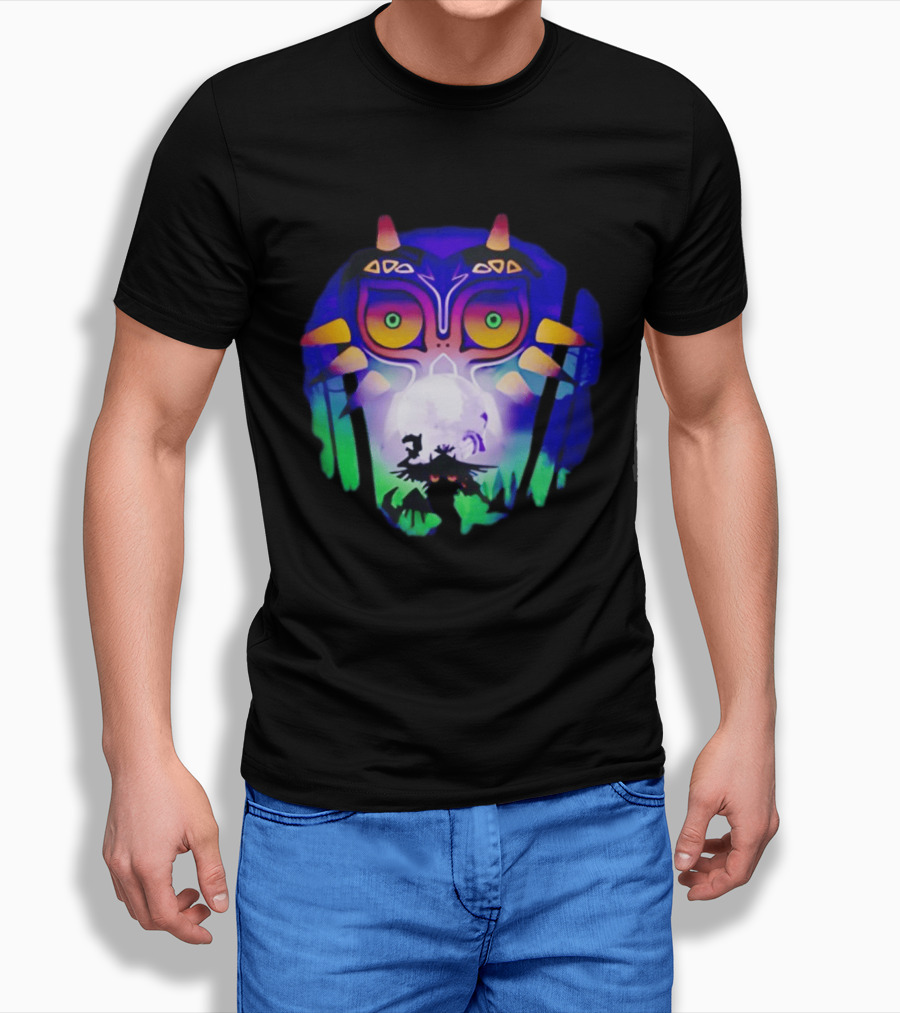 Majora's Mask Legend Of Zelda Skull Kid And Moon T-Shirt