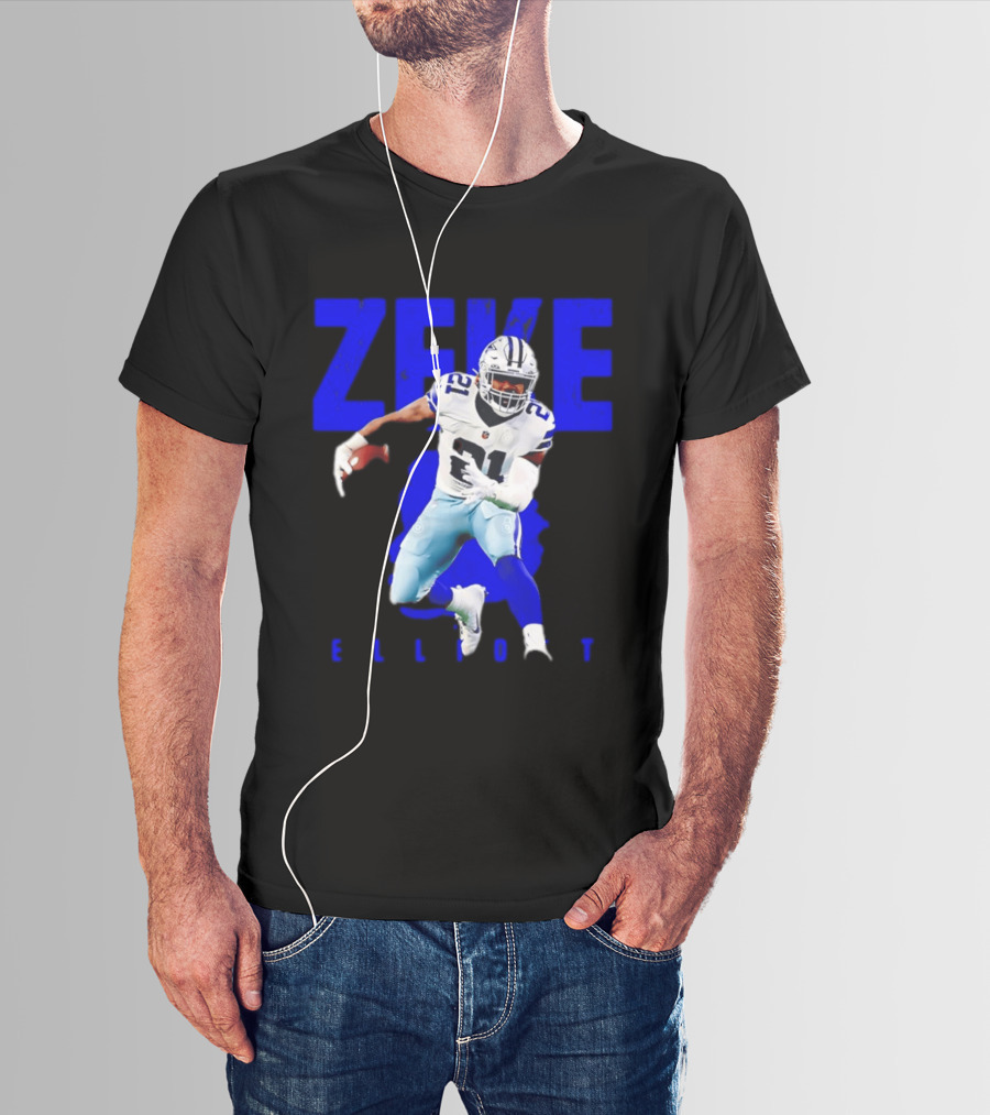 Dallas Cowboys Ezekiel Elliott Running Zeke 21 T-Shirt