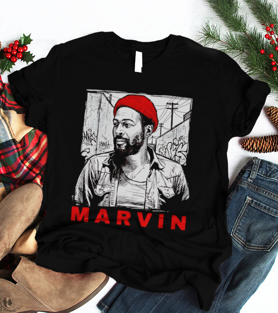 Marvin Gaye Urban Graffiti Style R&B Legend T-Shirt
