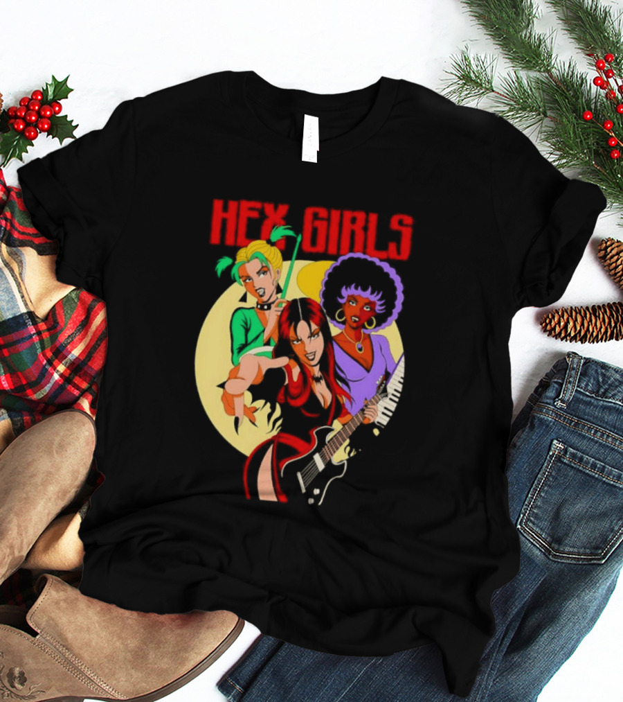 Hex Girls Scooby Doo Band Thorn Luna Dusk Animated Musical Trio T-Shirt