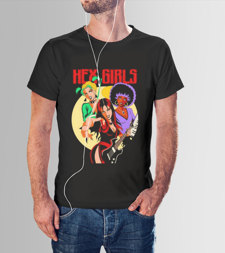 Hex Girls Scooby Doo Band Thorn Luna Dusk Animated Musical Trio T-Shirt