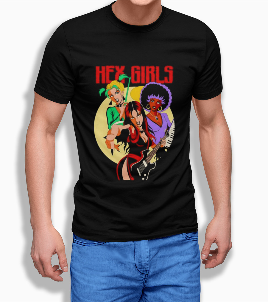 Hex Girls Scooby Doo Band Thorn Luna Dusk Animated Musical Trio T-Shirt