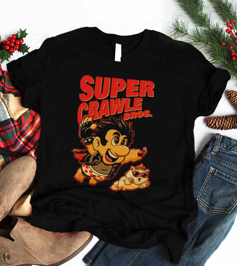 Super Crawler Bros Crowned Cat Rocker T-Shirt