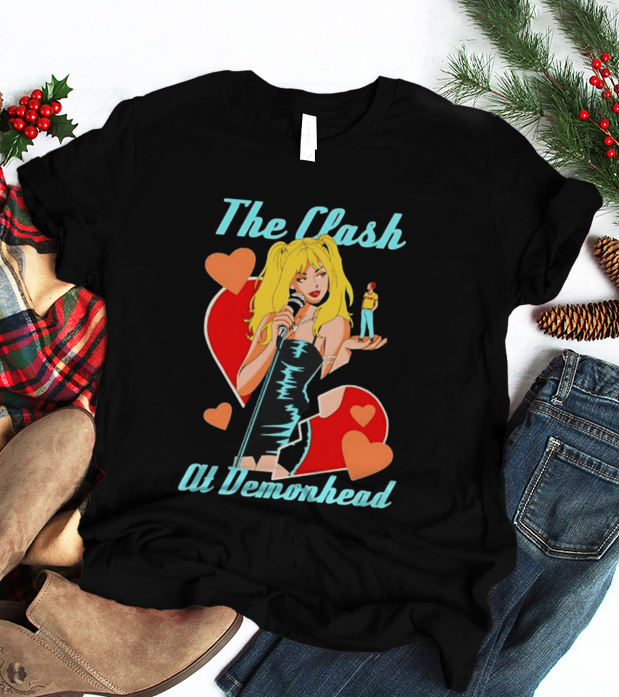 The Clash At Demonhead Scott Pilgrim Band Heart T-Shirt