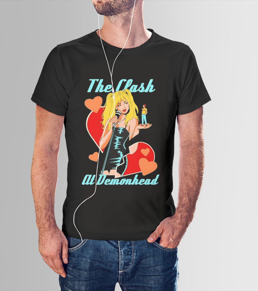 The Clash At Demonhead Scott Pilgrim Band Heart T-Shirt