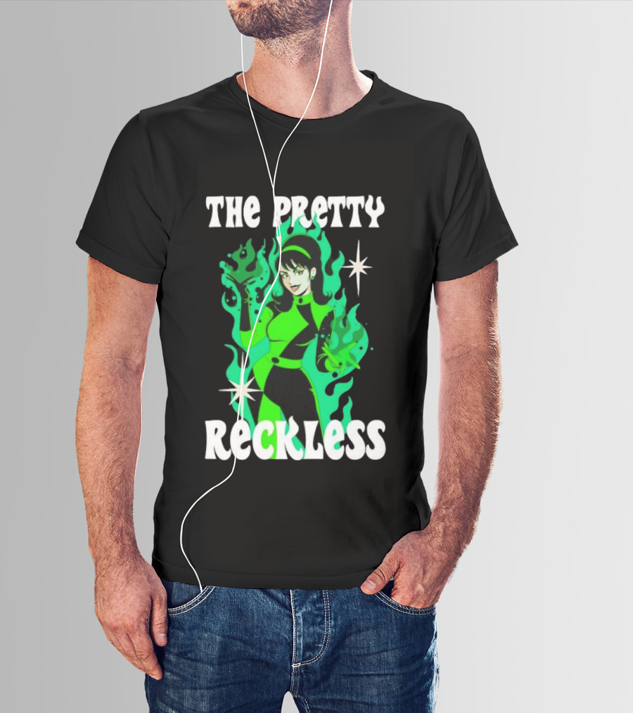 The Pretty Reckless Green Flame Witch Taylor Momsen T-Shirt