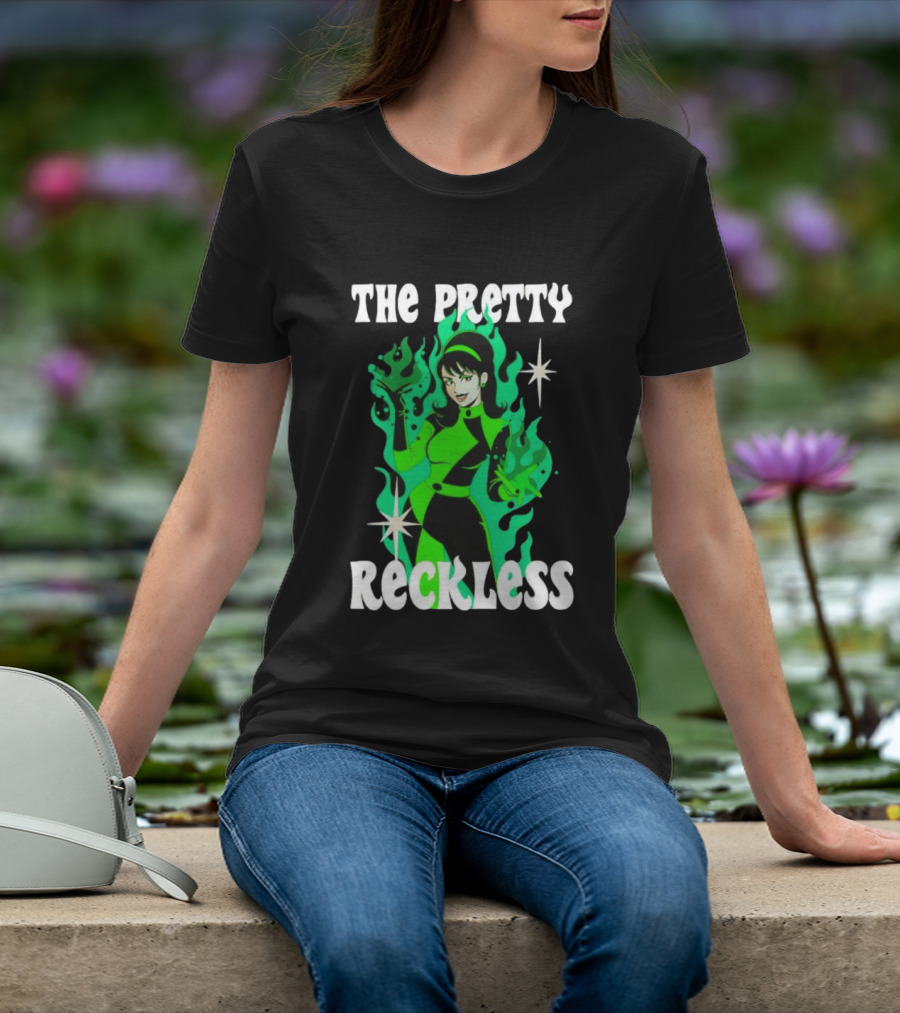 The Pretty Reckless Green Flame Witch Taylor Momsen T-Shirt