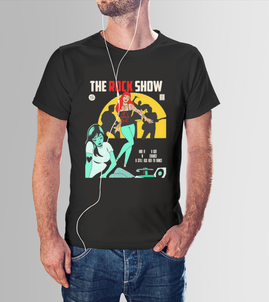 The Rock Show Comic Dance Chance Anarchy Girl Silhouette Scene T-Shirt