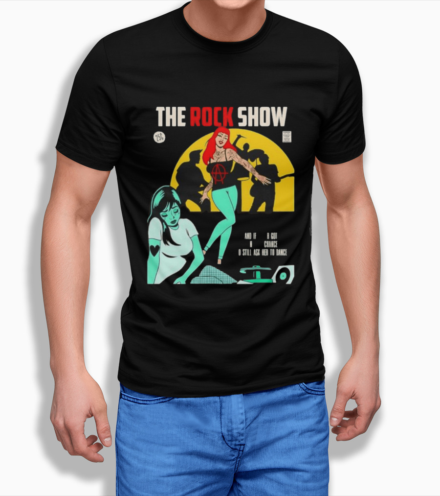 The Rock Show Comic Dance Chance Anarchy Girl Silhouette Scene T-Shirt