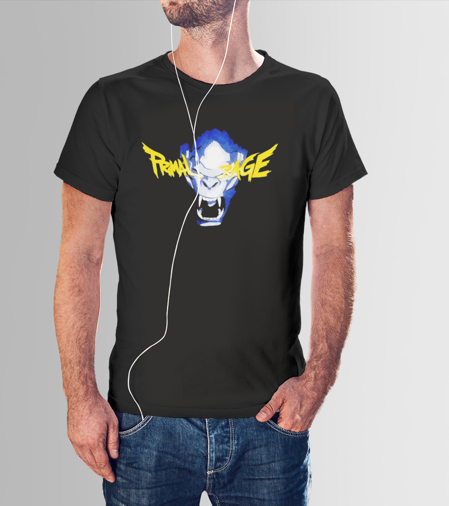 Primal Rage Roaring Gorilla Fierce Expression T-Shirt