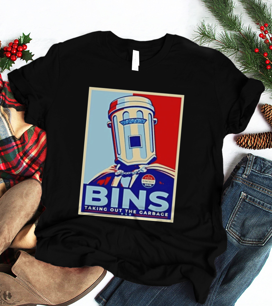 Binface Bins Hope Vote 2024 Taking Out The Garbage T-Shirt