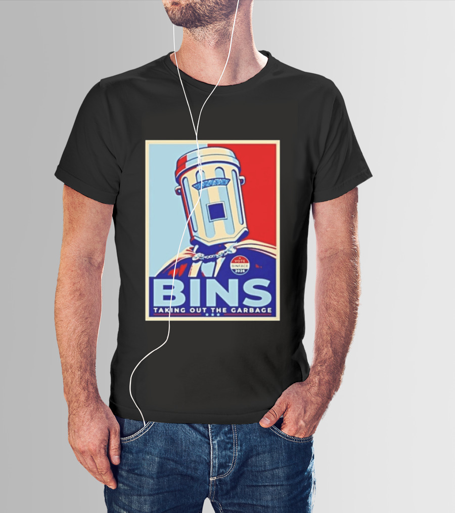 Binface Bins Hope Vote 2024 Taking Out The Garbage T-Shirt