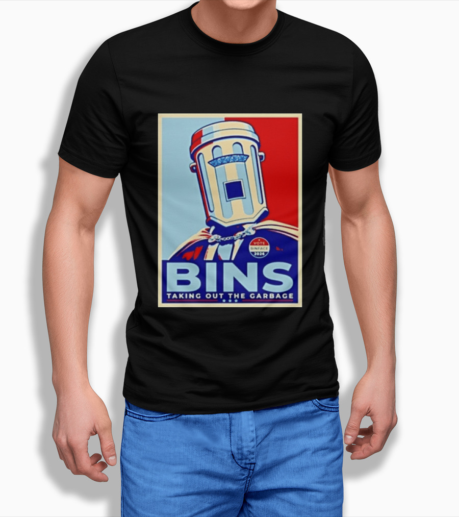 Binface Bins Hope Vote 2024 Taking Out The Garbage T-Shirt