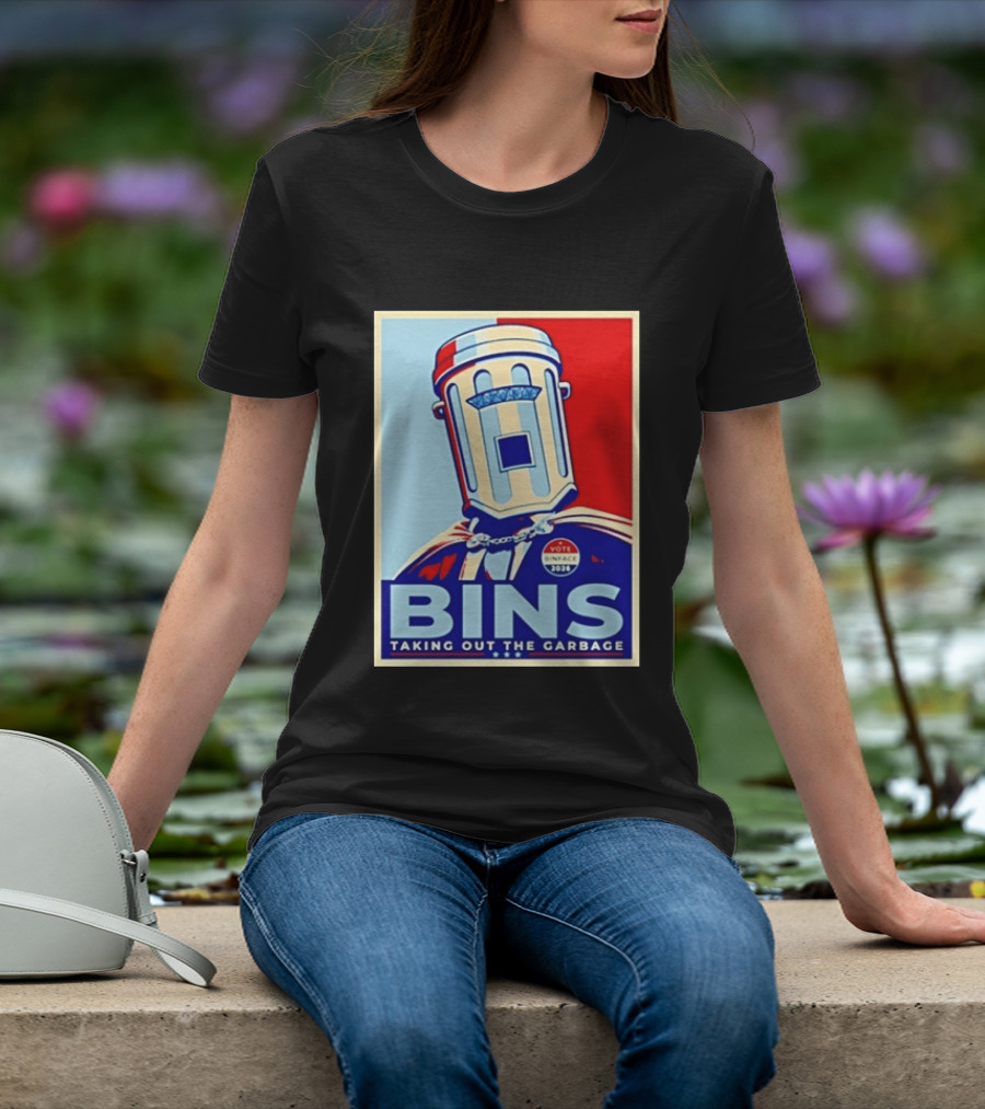 Binface Bins Hope Vote 2024 Taking Out The Garbage T-Shirt