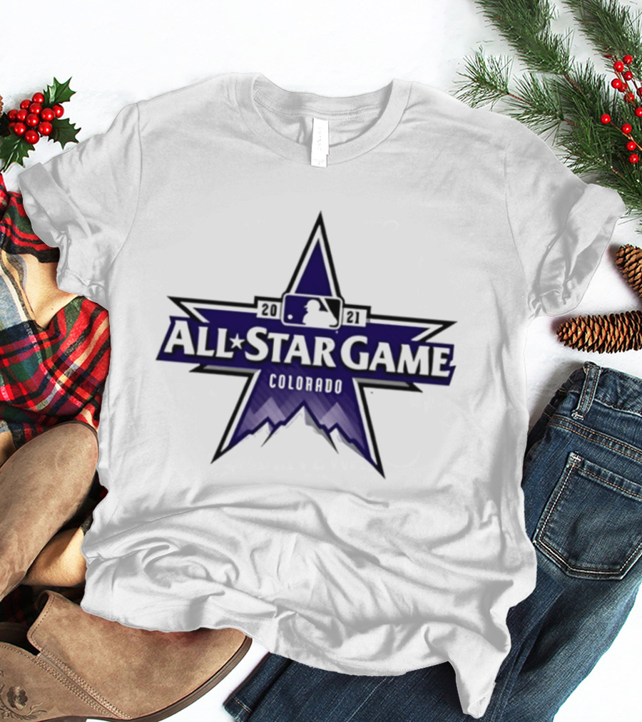 2021 MLB All Star Game Colorado Star Logo Rockies Baseball T-Shirt
