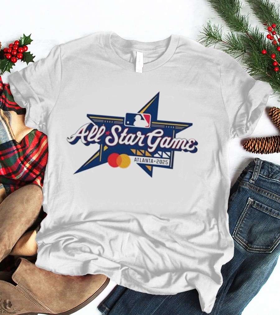 MLB All Star Game Atlanta 2025 Baseball MLB Logo Mastercard T-Shirt