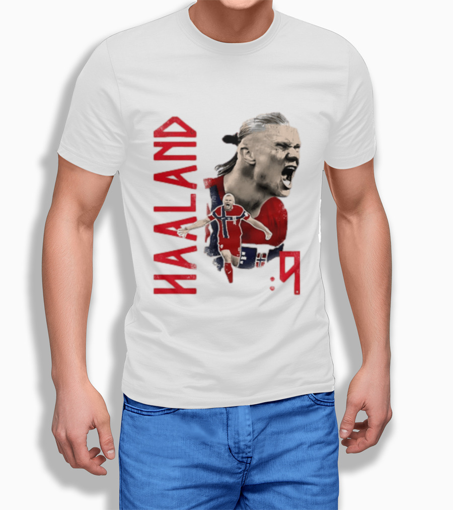 Haaland Norway National Soccer Star 9 T-Shirt