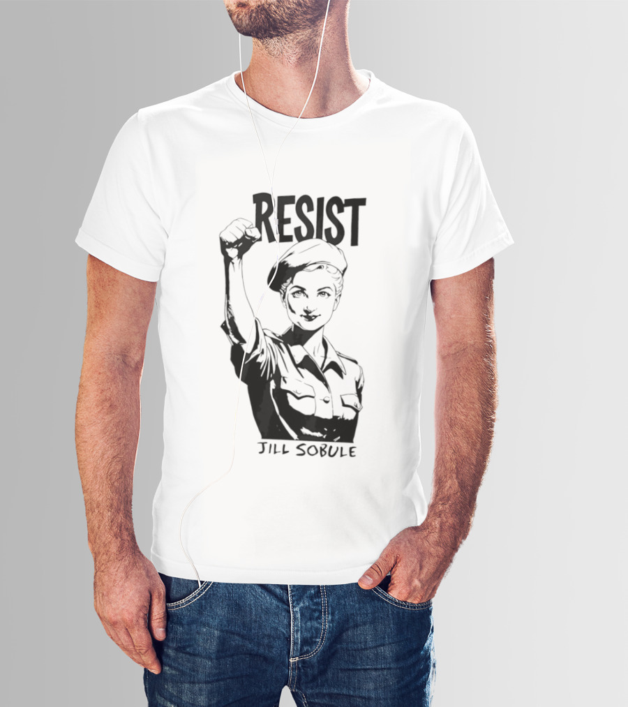 Resist Jill Sobule Empowerment Iconic Symbol Fist Raised T-Shirt