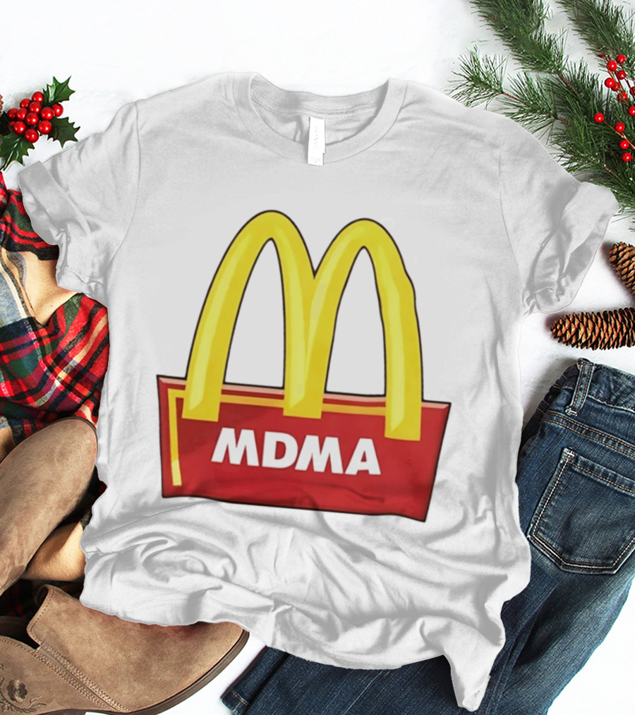 MDMA McDonald's Parody Golden Arches T-Shirt