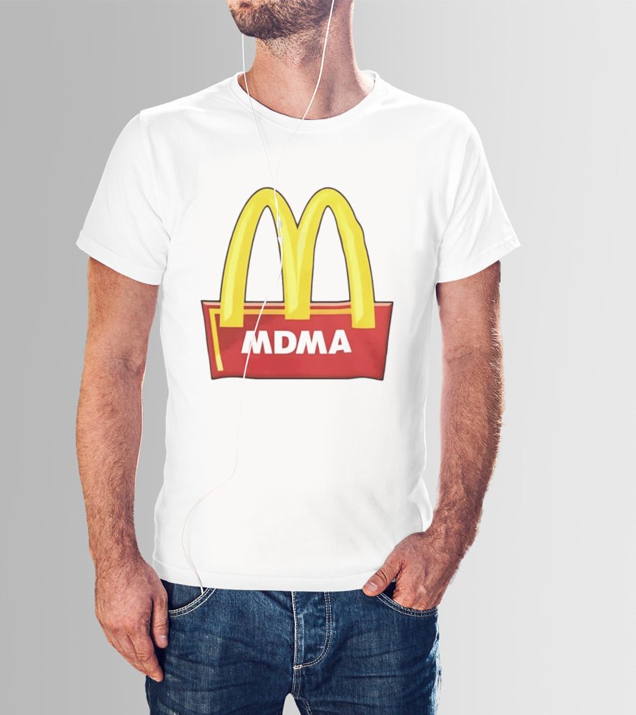 MDMA McDonald's Parody Golden Arches T-Shirt