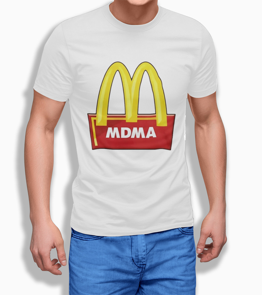 MDMA McDonald's Parody Golden Arches T-Shirt