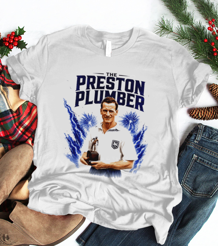 The Preston Plumber Tom Finney Football Legend T-Shirt