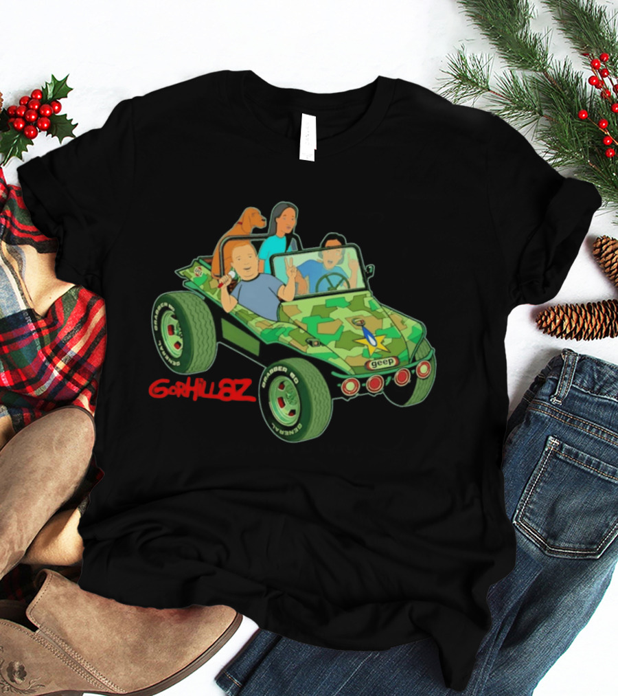 Gorhillaz Geep Bobby Hill Connie Souphanousinphone Unique Crossover Jeep Adventure T-Shirt