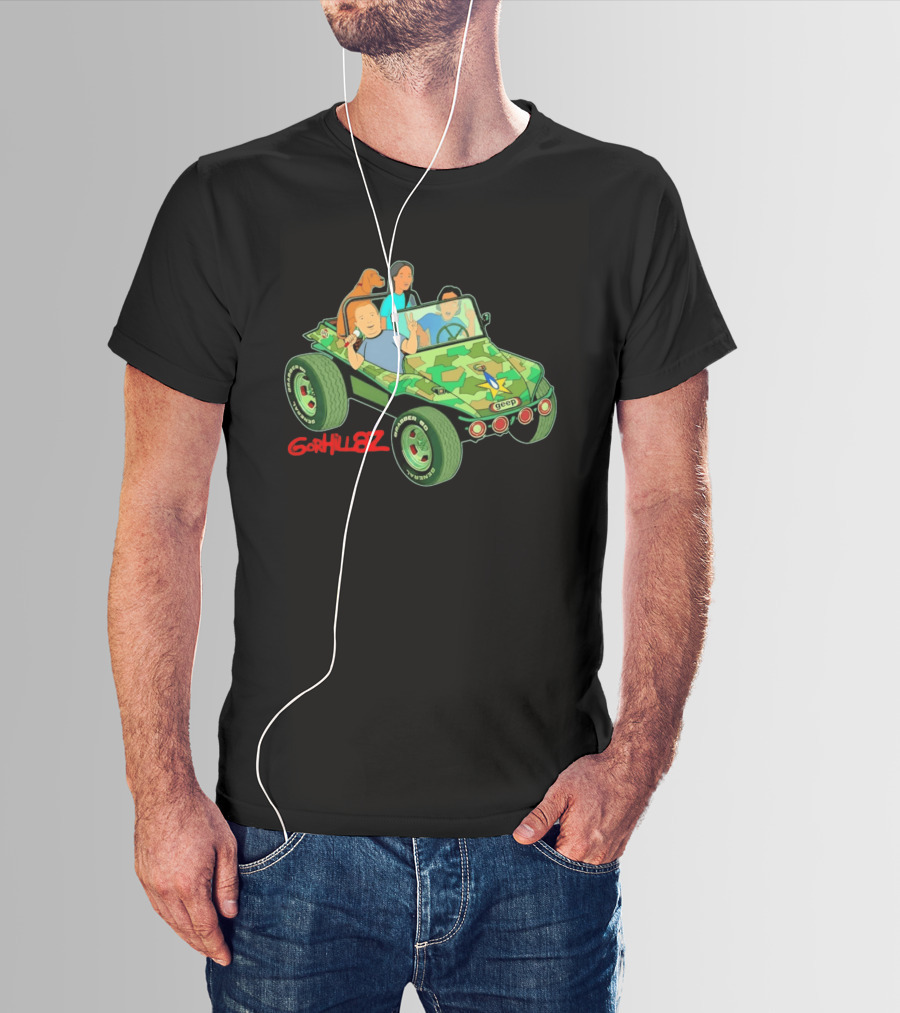 Gorhillaz Geep Bobby Hill Connie Souphanousinphone Unique Crossover Jeep Adventure T-Shirt